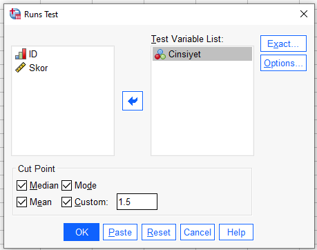 runs testi 2