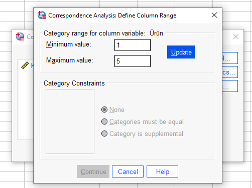 uyum analizi correspondence analysis 9