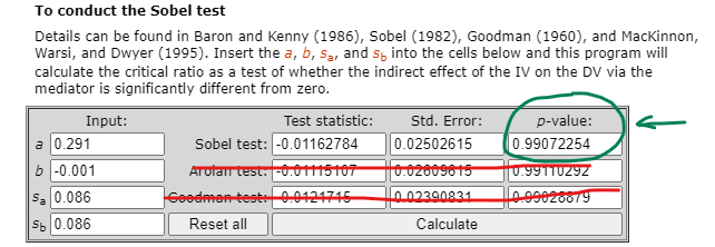 sobel aracılık testi 8