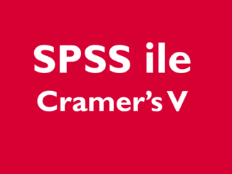spss ile cramer's v