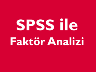 spss faktör analizi