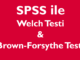 SPSS ile Welch Testi ve Brown-Forsythe Testi 0