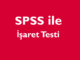 SPSS ile İşaret Testi