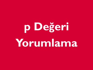 istatistik p değeri yorumlama