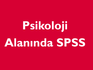 psikoloji alanında spss