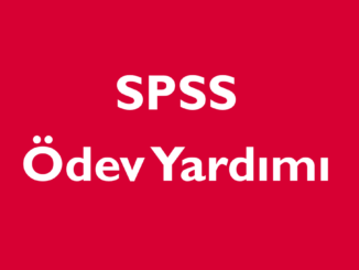spss ödev yardımı
