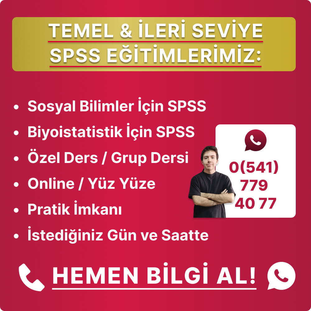 temel ve ileri seviye spss eğitimleri