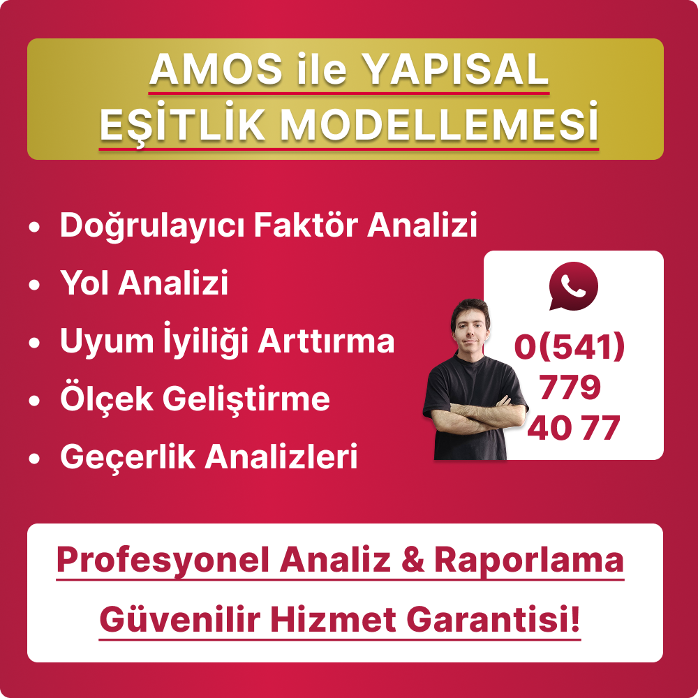 amos ile yapısal eşitlik modellemesi