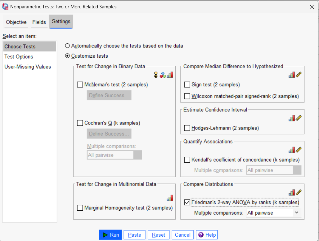 spss friedman testi yapma 3